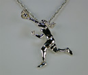 female basketball pendant