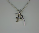 female pole vault pendant