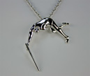 male pole vault pendant